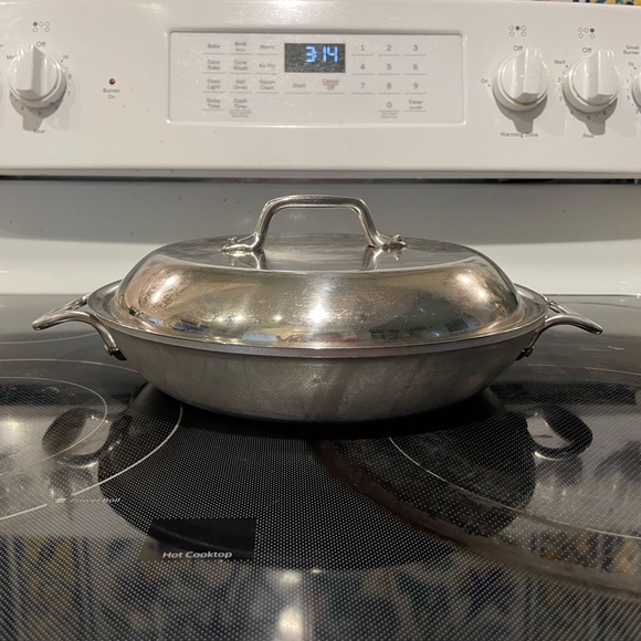 🥘HP🥘All Clad Petite Master Chef Braiser Pan wLid - Picture 5 of 7